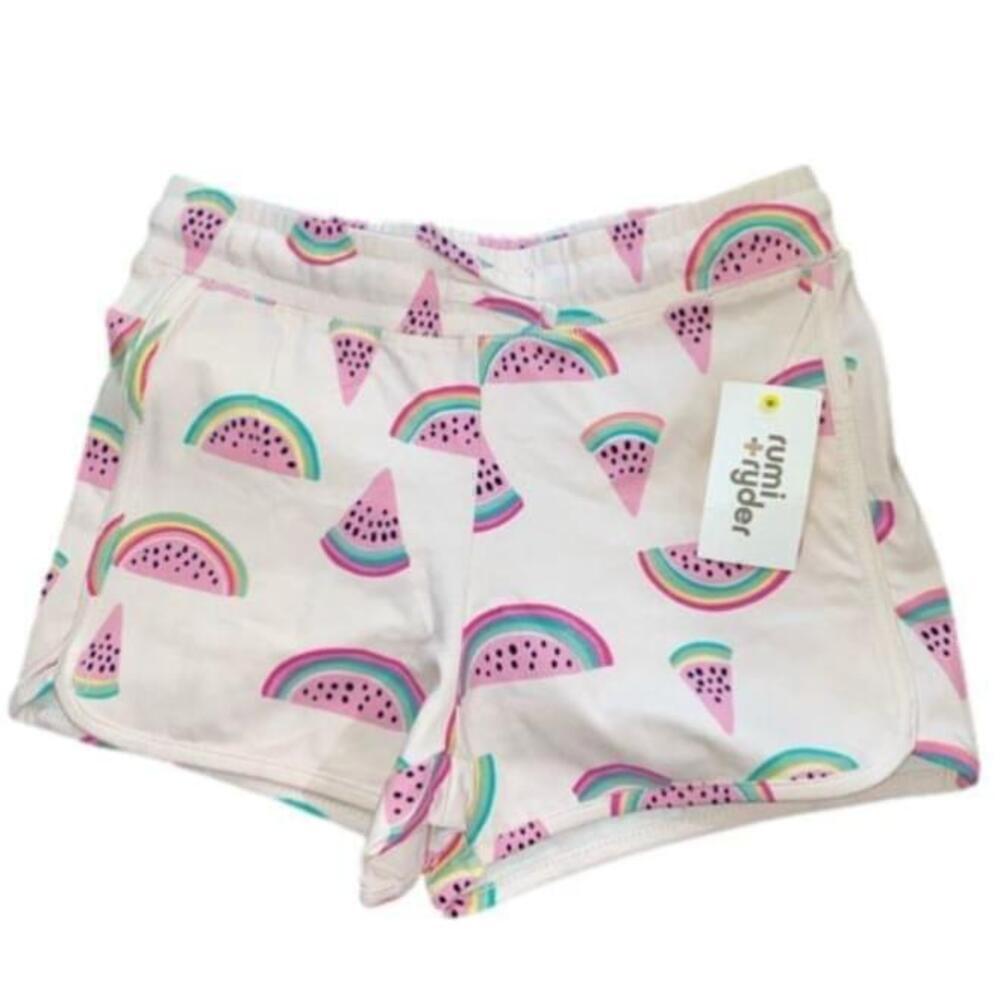 ⭐️ 3/$20 Girls Rumi + Ryder Watermelon Drawstring Shorts Size M (8-10) NWT
